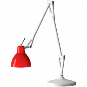 LUXY T2 - Bordlampe - Glossy White - Glossy Red - Rotaliana