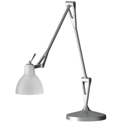 LUXY T2 - Bordlampe - Silver - Etched White - Rotaliana