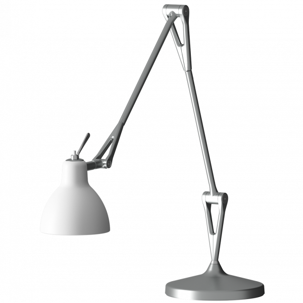 LUXY T2 - Bordlampe - Silver - Glossy White - Rotaliana