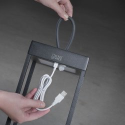 Lanterne - Ravello - USB - 50cm - Sort - Konstsmide