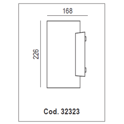 Maga - ude / Inde LED Vglampe - Raxon