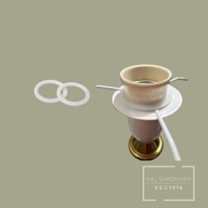 Recesring til E27 Fatning - Hvid