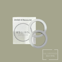 Recesring til E27 Fatning - Hvid