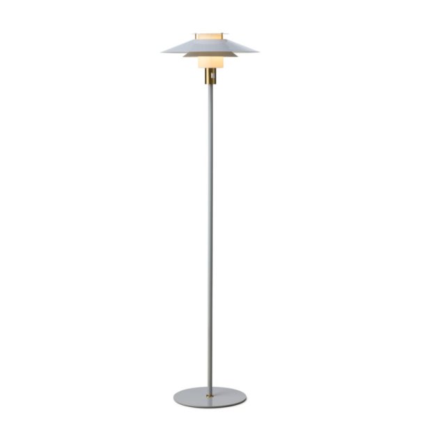 Rivoli Gulvlampe - Gr�/Messing - �40 - Halo Design
