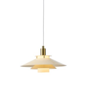 Rivoli Pendel - Creme/Messing - �26 - Halo Design