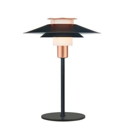 Rivoli Bordlampe - Sort/Kobber - Halo Design