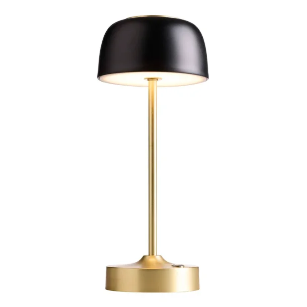 Royal LED Bordlampe - Sort/Guld - Genopladelig - Nielsen Light