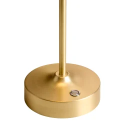 Royal LED Bordlampe - Sort/Guld - Genopladelig - Nielsen Light