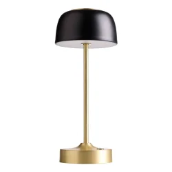 Royal LED Bordlampe - Sort/Guld - Genopladelig - Nielsen Light