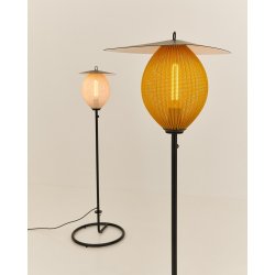 Satellite Gulvlampe - Creme Hvid/Sort - Udendrs - Gubi