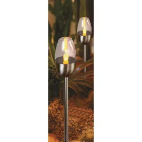 Solar lamper - Flame - Bedlampe - 2 STK - Veli-Line