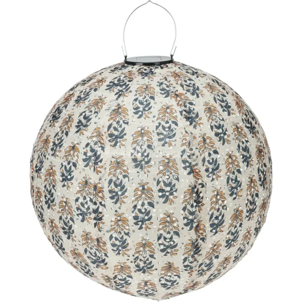 Solcellelampe - Kugle - Stof - 30 - Beige - Koopman