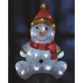 Snemand - Siddende - Akryl - Veli-Line