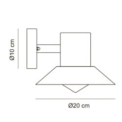 Venice Vglampe - Udendrs - Galvaniseret - Dyberg Larsen