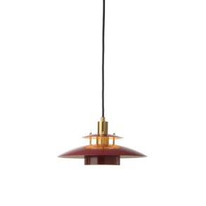 S�rup Pendel - �25 - Merlot/Messing - Halo Design