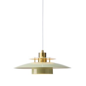 S�rup Pendel - �40 - Gr�n/Messing - Halo Design