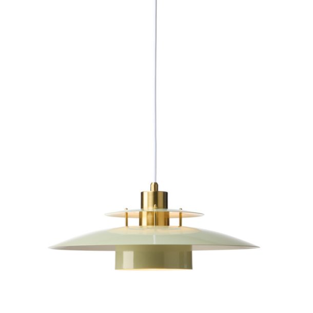 S�rup Pendel - �40 - Gr�n/Messing - Halo Design