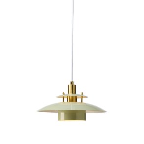 S�rup Pendel - �25 - Gr�n/Messing - Halo Design