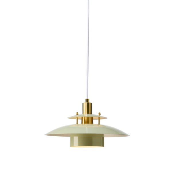S�rup Pendel - �25 - Gr�n/Messing - Halo Design