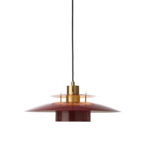 S�rup Pendel - �40 - Merlot/Messing - Halo Design