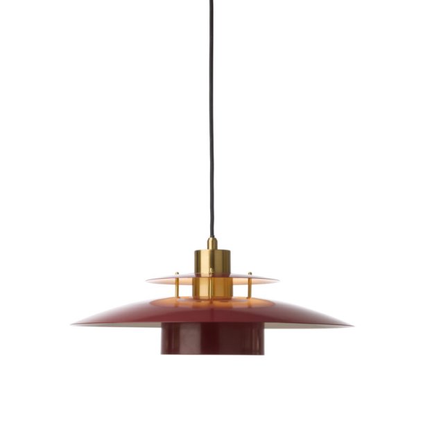 S�rup Pendel - �40 - Merlot/Messing - Halo Design