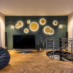 Soho LED Vglampe W4 - Smart Tune - Guld - Light-Point