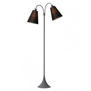 Fodgnger Gulvlampe - Soft Gr/Sort - Nielsen Light