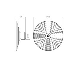 Sound Vglampe - Medium - Mat Sort - Herstal
