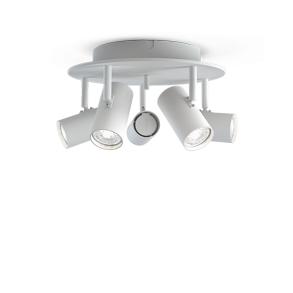 Tyson 5 Spot Rundel - Hvid - Belid