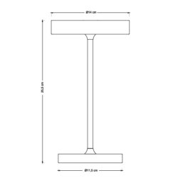 Starlight Bordlampe - Sort - 3-Trin - Dyberg Larsen