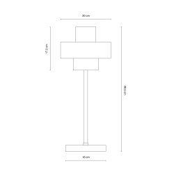 Stoke Bordlampe - Gr - Dyberg Larsen
