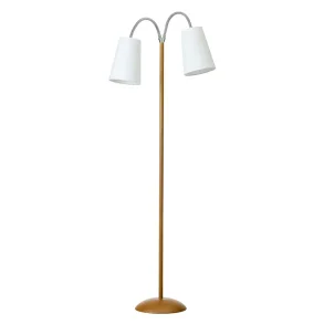 Tango Gulvlampe - Tr�look - Hvid/Hvid - Nielsen Light