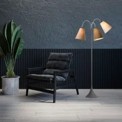 Trafik Gulvlampe - Soft Gr� - Sand/Kakaobrun/Nougat - Nielsen Light