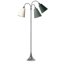 Trafik Gulvlampe - Krom - Creme/Vintergr�n/Skovgr�n - Nielsen Light