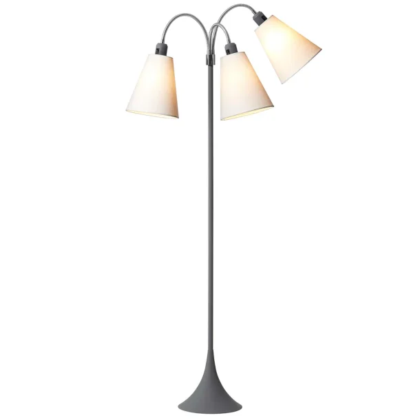 Trafik Gulvlampe - Soft Gr - Hvid/Hvid/Hvid - Nielsen Light
