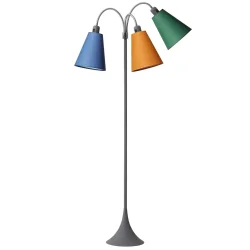 Trafik Gulvlampe - Soft Gr - Dalabl/Karry/Grsgrn - Nielsen Light