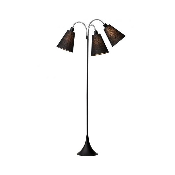 Trafik Gulvlampe - Sort - Sort/Sort/Sort - Nielsen Light