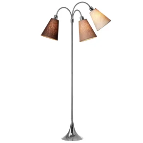 Trafik Gulvlampe - Krom - Dalabl/Karry/Grsgrn - Nielsen Light