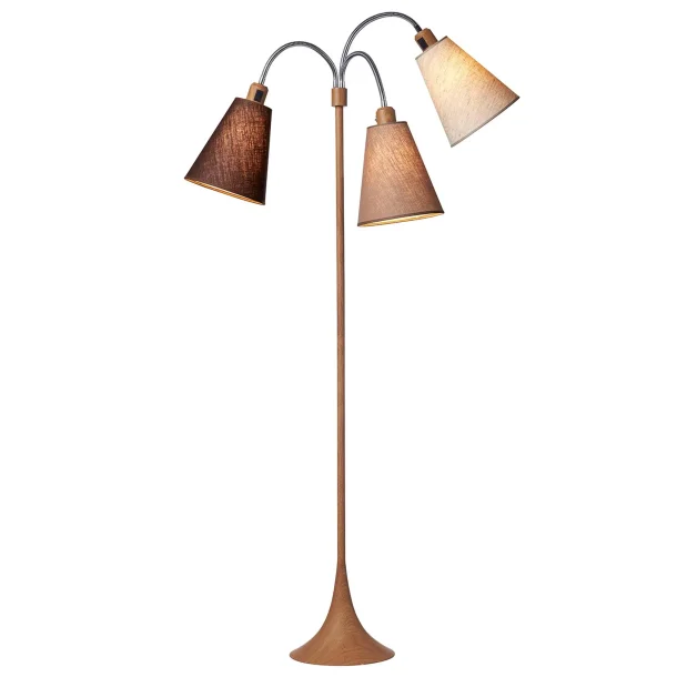 Trafik Gulvlampe - Trlook - Brun/Nougat/Sand- Nielsen Light