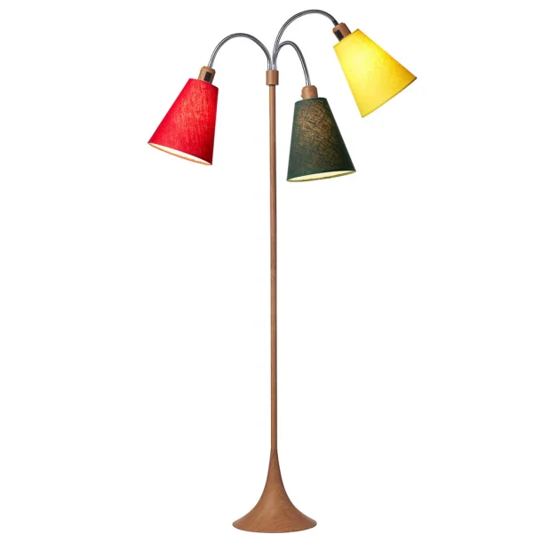 Trafik Gulvlampe - Tr�look - R�d/Skovgr�n/Gul - Nielsen Light