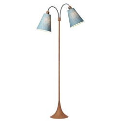 Fodg�nger Gulvlampe - Tr�look/Turkisbl� - Nielsen Light