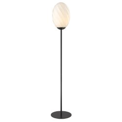 Twist Gulvlampe - 25 - Opal/Sort - Halo Design