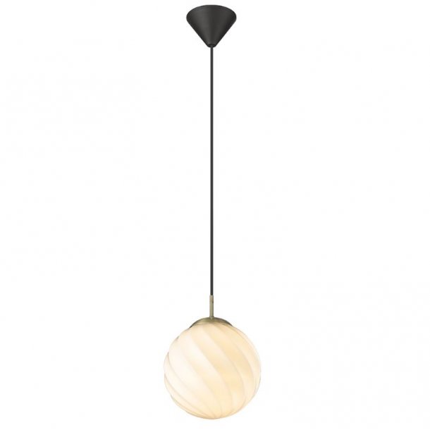 Twist pendel -  Ball 25 - Opal / Antik Messing - Halo Design