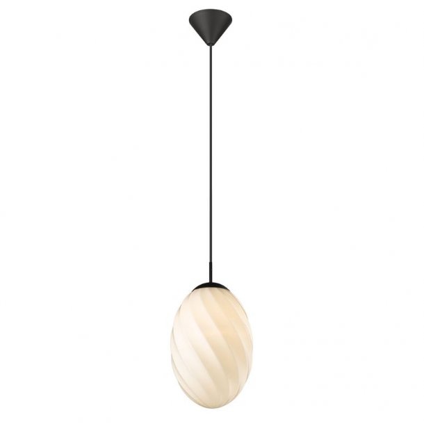 Twist pendel - Egg 25 - Opal / Sort - Halo Design