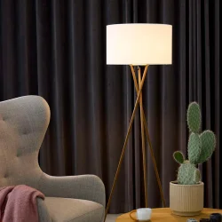 Uptown Gulvlampe - Tr�look/Hvid - Nielsen Light