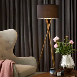 Uptown Gulvlampe - Tr�look/Sort - Nielsen Light