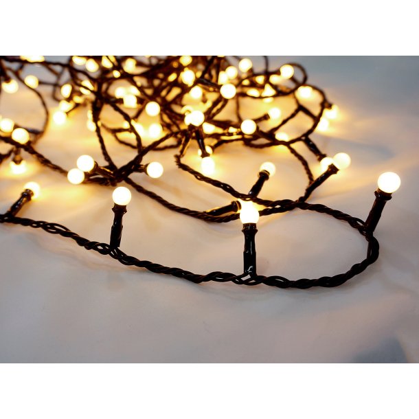 Julelyskde - Snebr - Varm Hvid - LED - 100 lys - Veli-Line