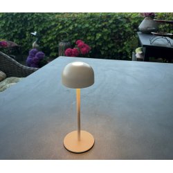 Genopladelig Bordlampe - Shine - LED - Taupe - Veli-Line