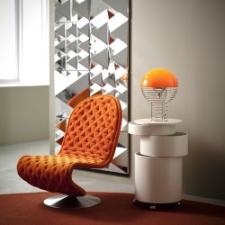 Wire - 30 - Bordlampe - Orange - Verpan