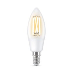 Wiz E14 LED Pre - 470lm - Filament Kerte Klar - Justerbar Hvid - Wiz